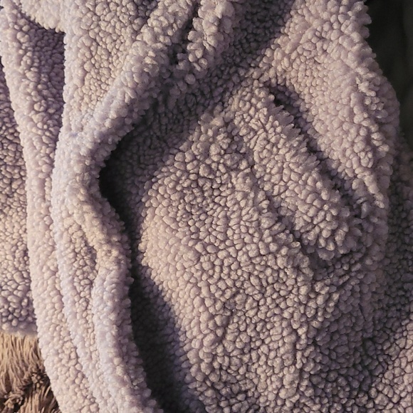 UGG GERTRUDE LONG TEDDY Light PURPLE XL LIKE NEW - - Picture 4 of 5